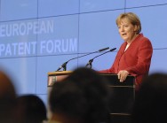 Bundeskanzlerin Merkel spricht beim Europäischen Patent Forum