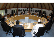 G8 Arbeitssitzung mit den Afrika Outreach-Vertretern im Park-Pavillion