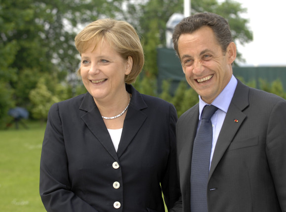 nicolas sarkozy. Nicolas Sarkozy im Park
