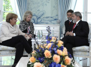 Bundeskanzlerin Angela Merkel im Gespräch mit Luiz Inácio Lula da Silva