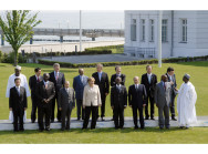 Gruppenfoto der G8 und Outreach Afrika.