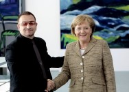 Bono und die Kanzlerin