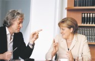 Geldof und Merkel