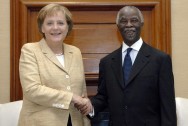 Bundeskanzlerin Merkel und Präsident Mbeki