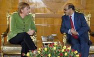 Bundeskanzlerin Merkel und Premierminister Zenawi