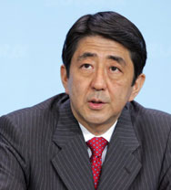 Der japanische Premierminister Shinzo Abe