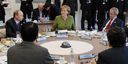 The first working session of the G8 chaired by Angela Merkel
